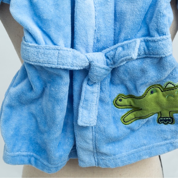 Carter’s soft terry velour wrap-me-up robe blue baby boys 0-9 months Carter’s - Picture 3 of 10